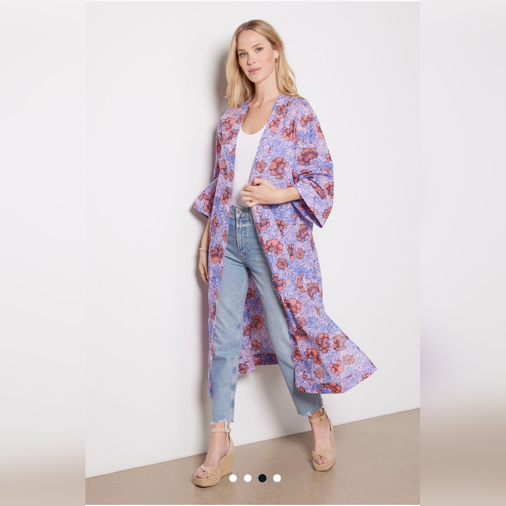 EVEREVE CLEOBELLA FLORAL ZOYA DUSTER COVER UP XSMALL/SMALL